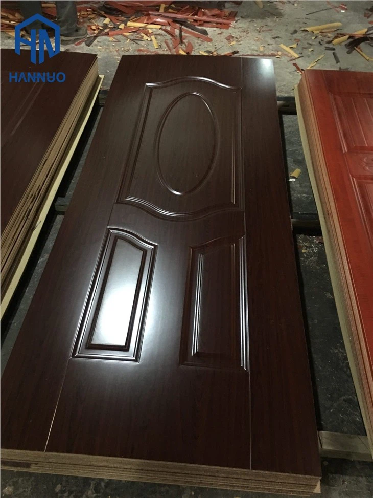 Natural Veneer Or Melamine Paper Faced HDF Moulded MDF Door Skin